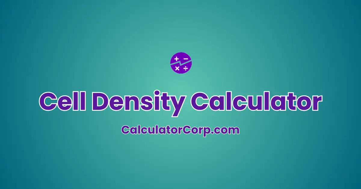 Cell Density Calculator