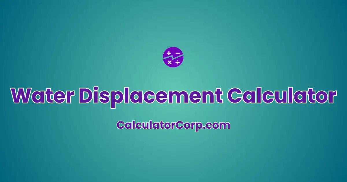 Water Displacement Calculator