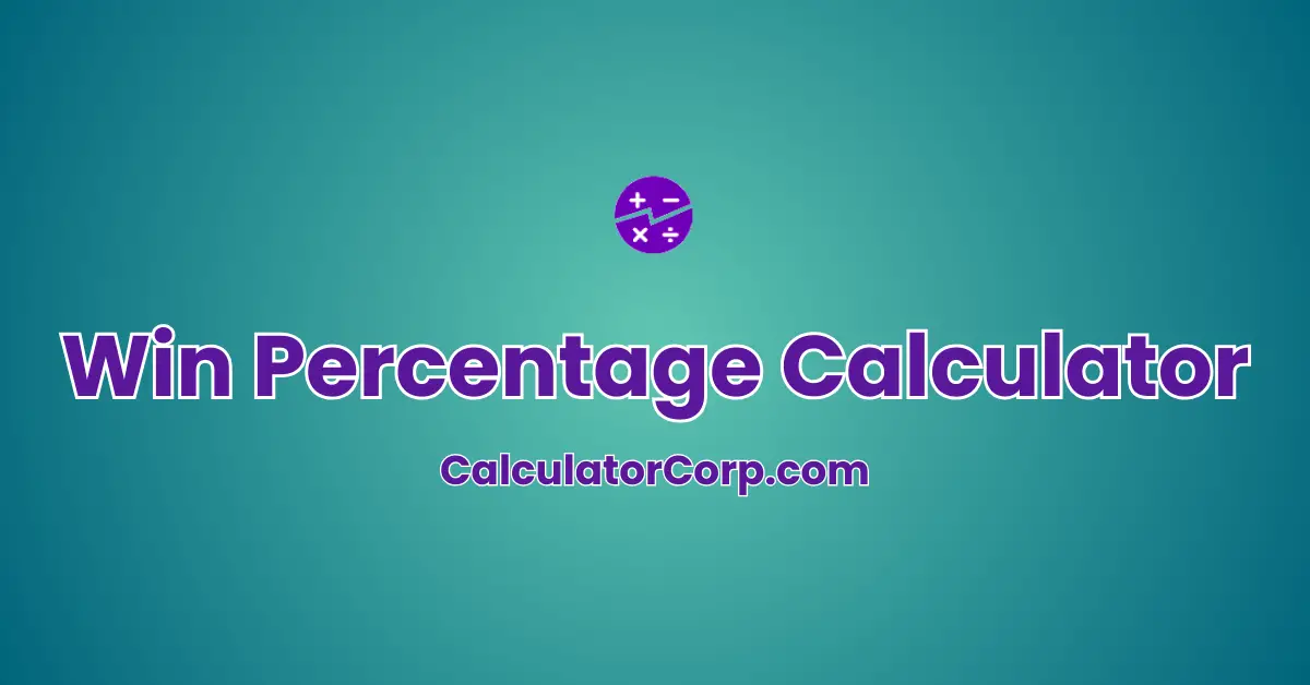 Win Percentage Calculator