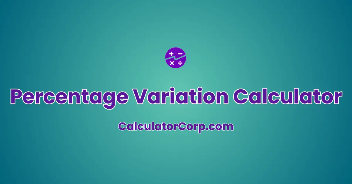 Percentage Variation Calculator