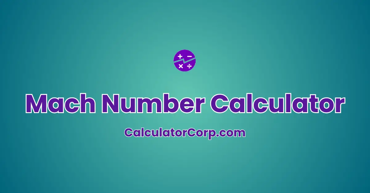 Mach Number Calculator