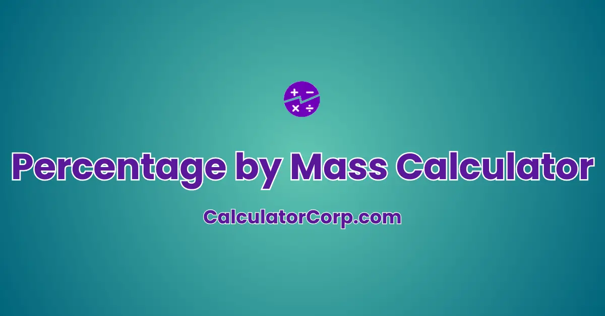 Percentage by Mass Calculator