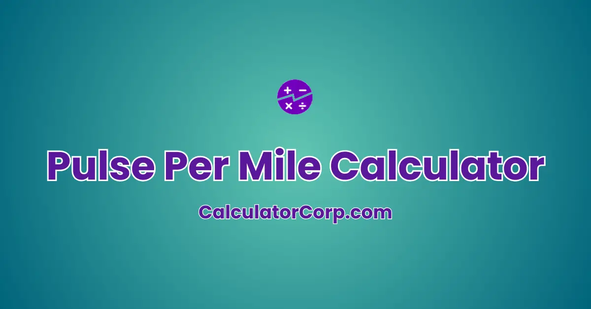 Pulse Per Mile Calculator