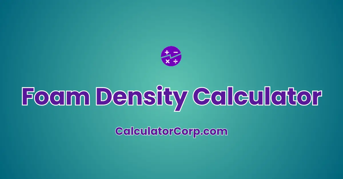 Foam Density Calculator