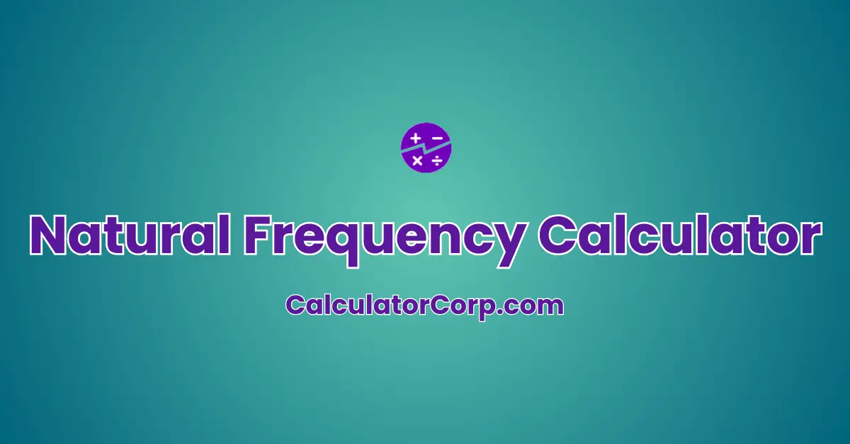 Natural Frequency Calculator