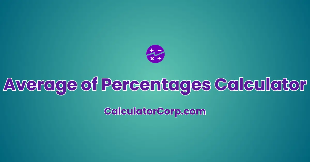 Average of Percentages Calculator