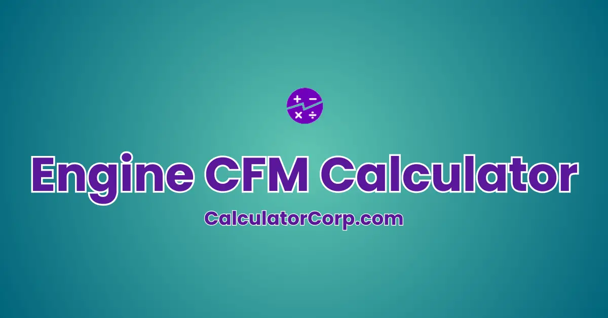 Engine CFM Calculator