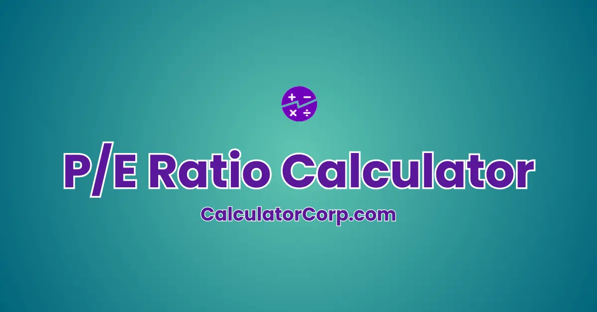 P/E Ratio Calculator