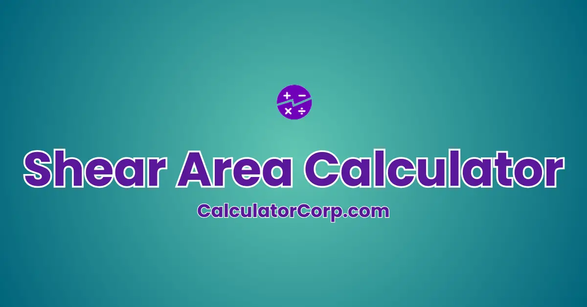 Shear Area Calculator