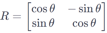 Rotation Matrix: For a counterclockwise rotation with Rotation Calculator