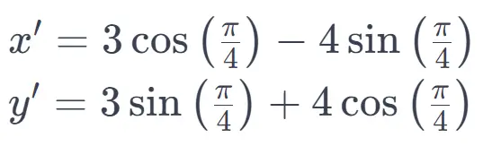 Rotation of a Point around the Origin in the Euclidean Plane