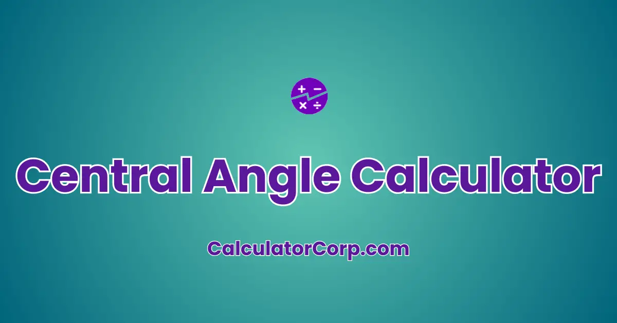 Central Angle Calculator