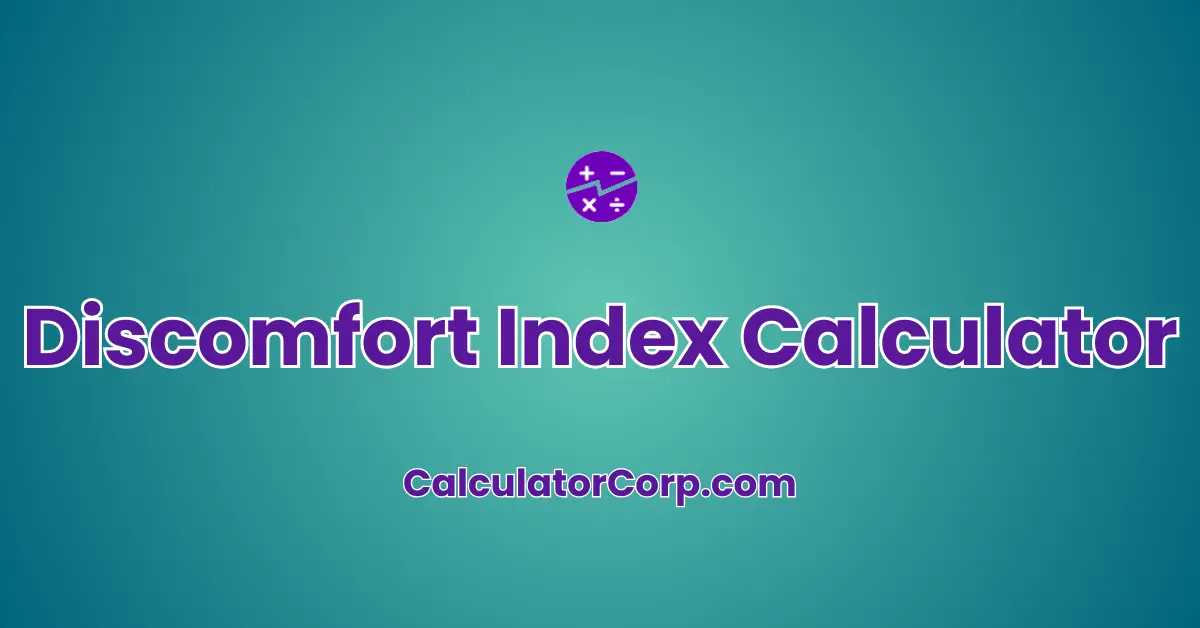 Discomfort Index Calculator
