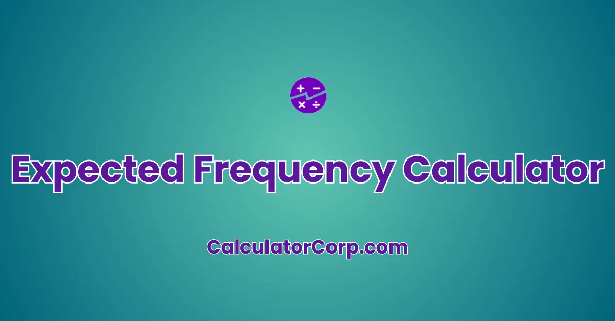 Expected Frequency Calculator