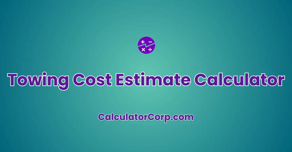 Towing Cost Estimate Calculator