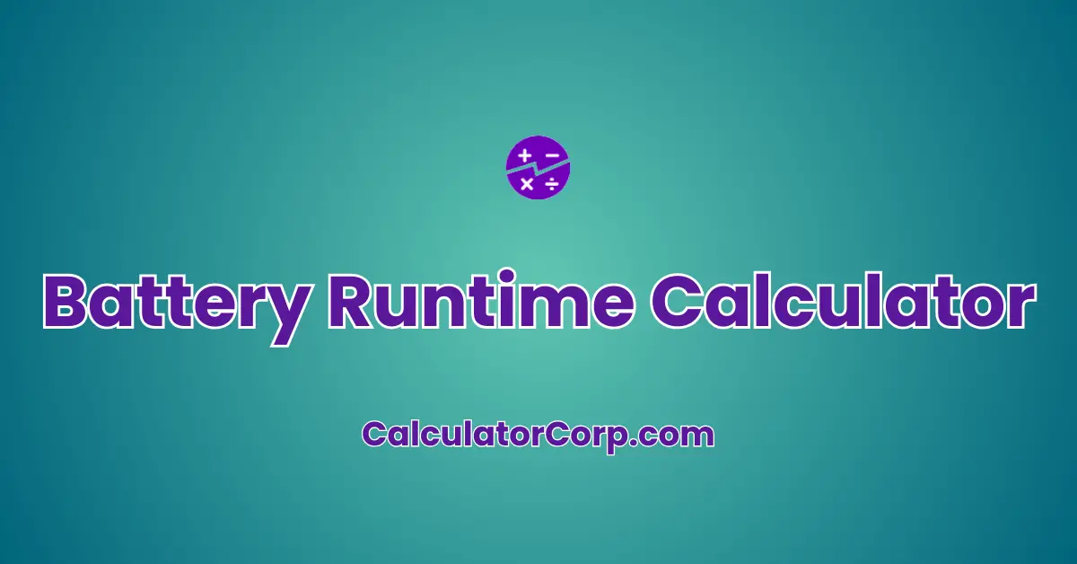 Battery Runtime Calculator