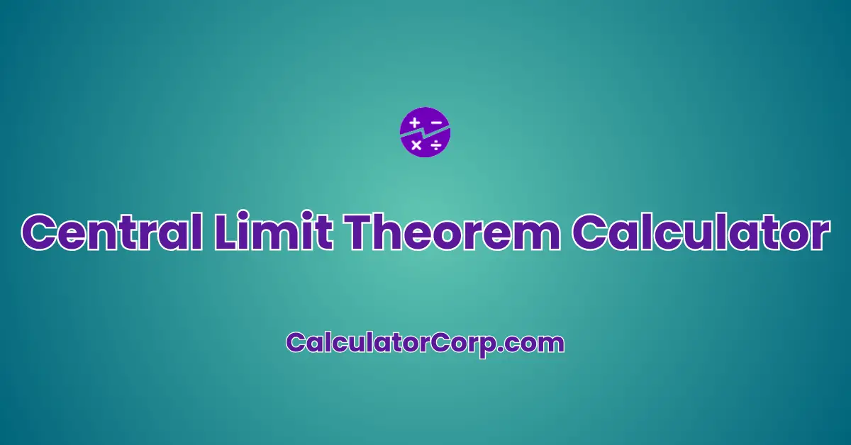 Central Limit Theorem Calculator