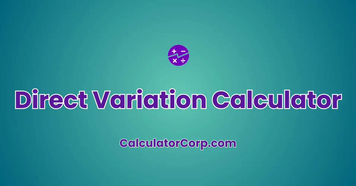 Direct Variation Calculator | Get Proportional Relationships