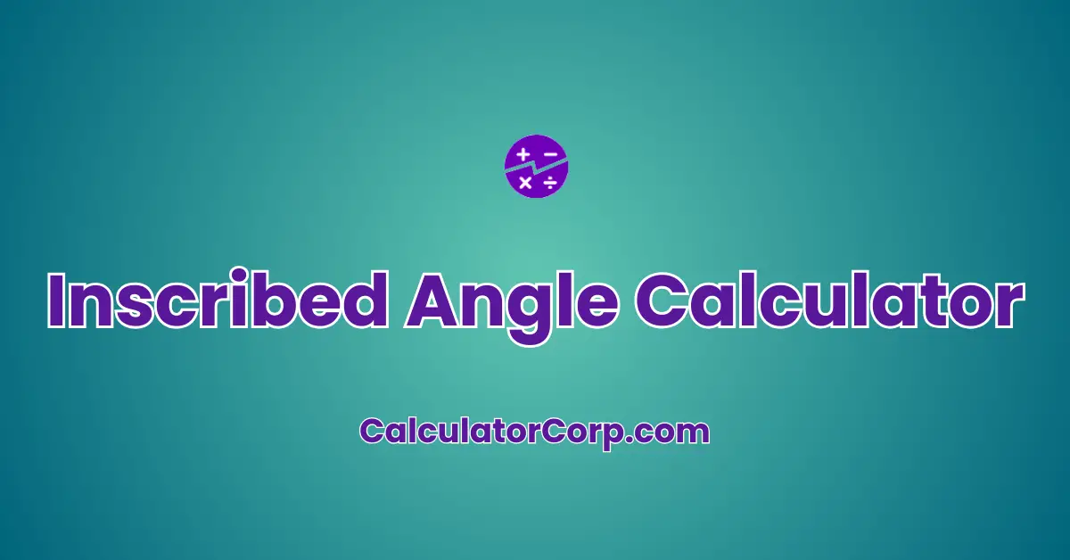 Inscribed Angle Calculator