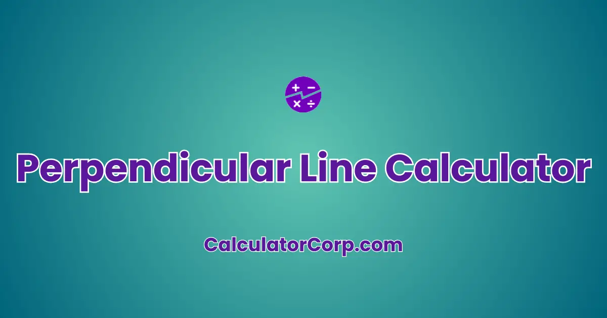 Perpendicular Line Calculator: Get Line Equations Swiftly