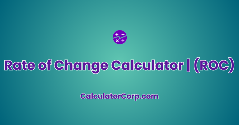 Calculating Roc And Roc Calc Ii.pdf Rate Of Change Calculator | (ROC) Easy Speed Of Change Calc