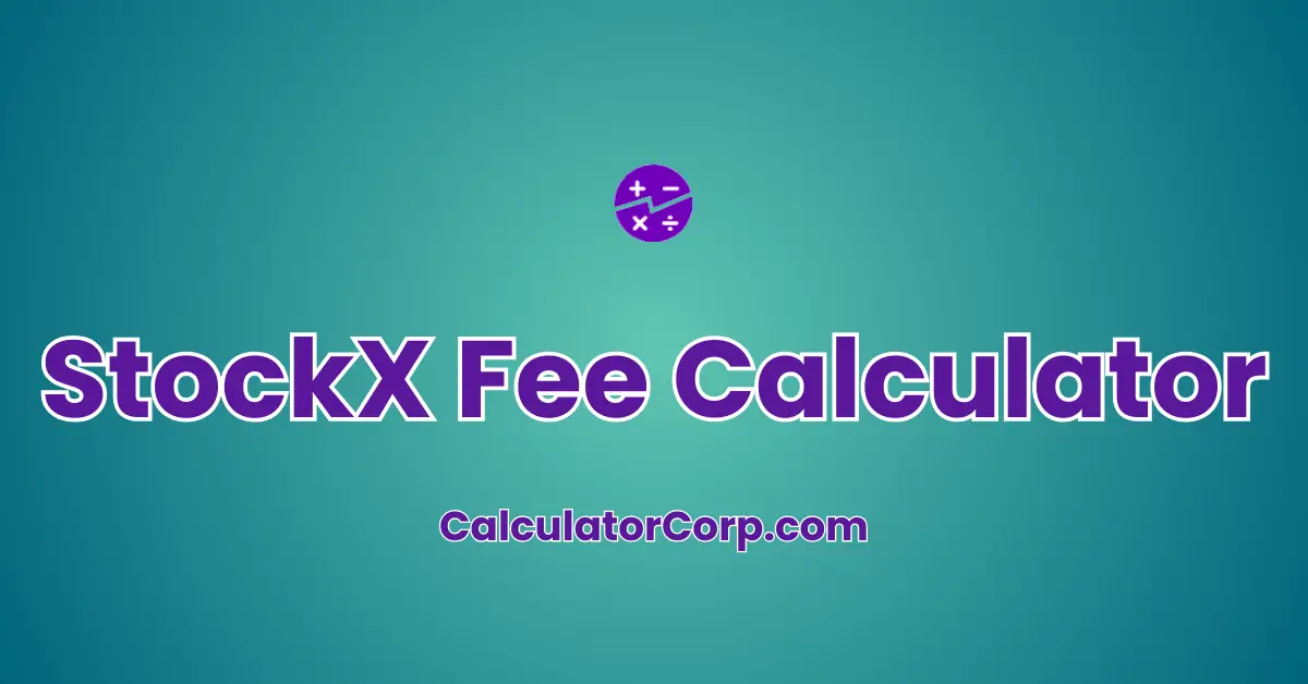 StockX Fee Calculator