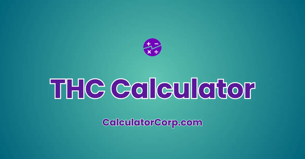 THC Calculator: Estimate Your Drug Test Readiness Online