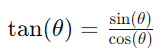 Tangent (tan) formula used in Unit Circle Calculator