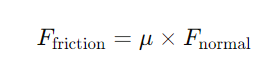 Friction Calculator Formula