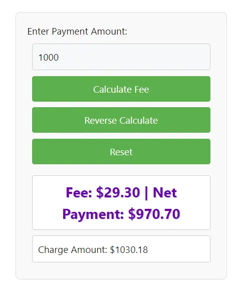 Stripe Fee Calculator Image