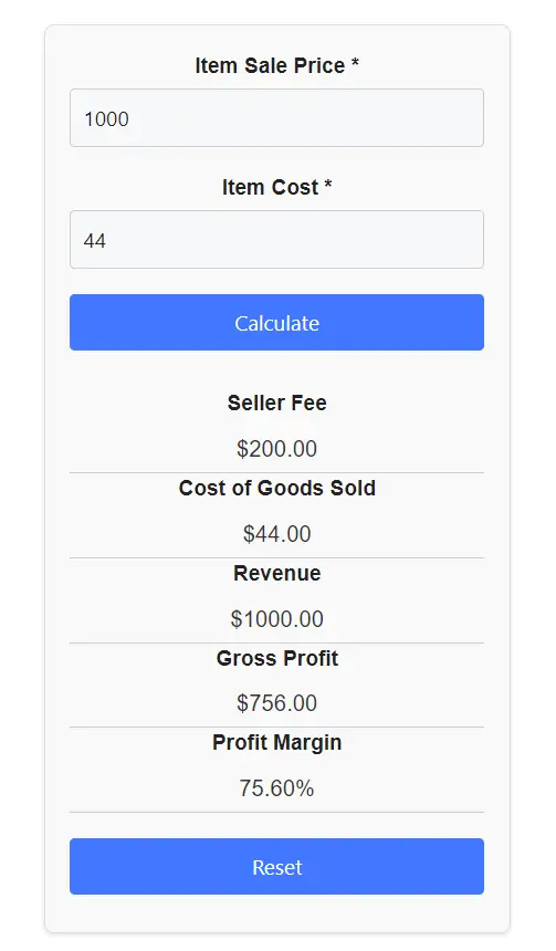 Poshmark Fee Calculator Image