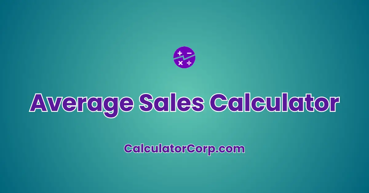 Average Sales Calculator