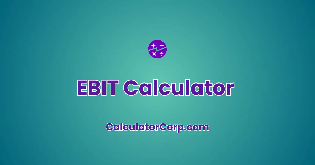 EBIT Calculator 