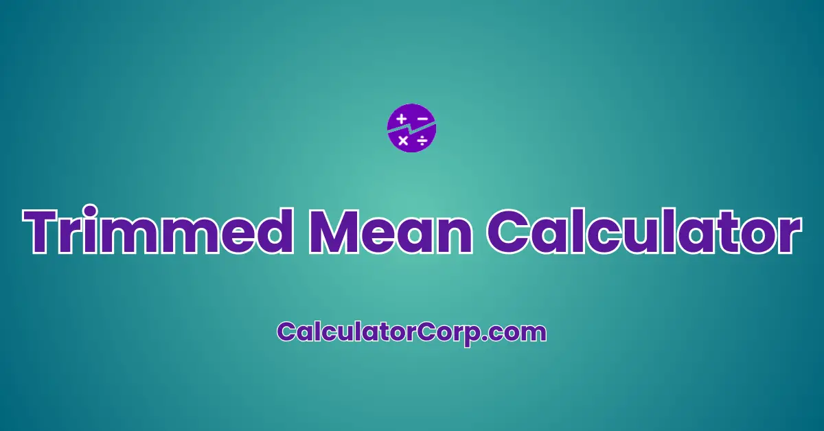 Trimmed Mean Calculator