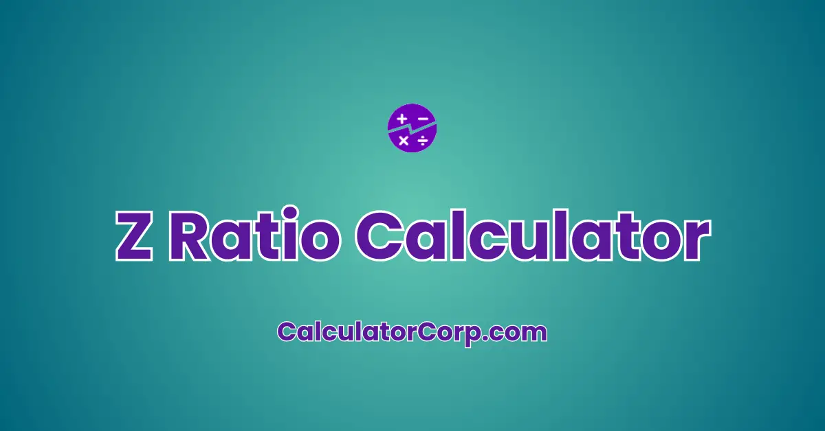 Z Ratio Calculator