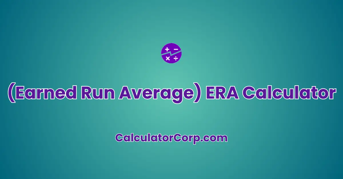 ERA Calculator