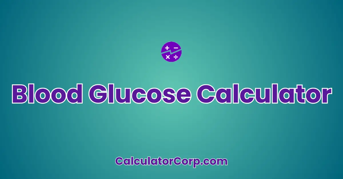 Blood Glucose Calculator