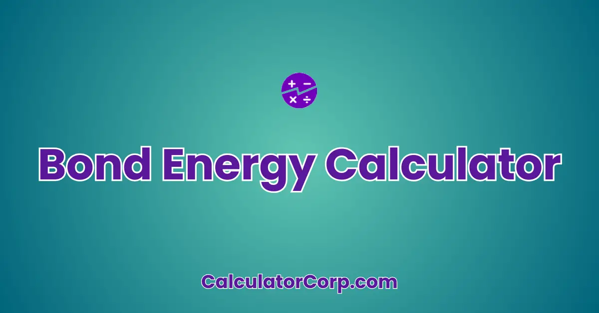 Bond Energy Calculator