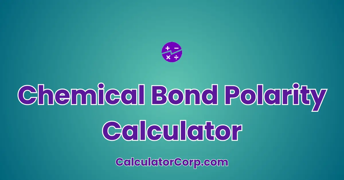 Chemical Bond Polarity Calculator