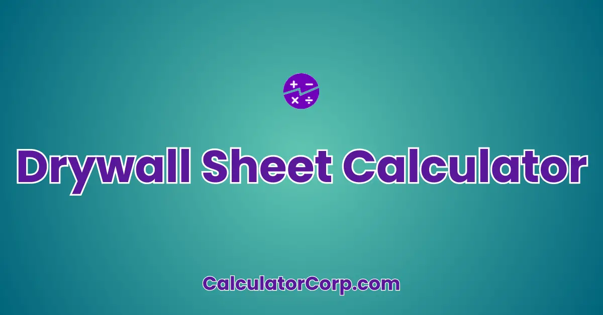 Drywall Sheet Calculator