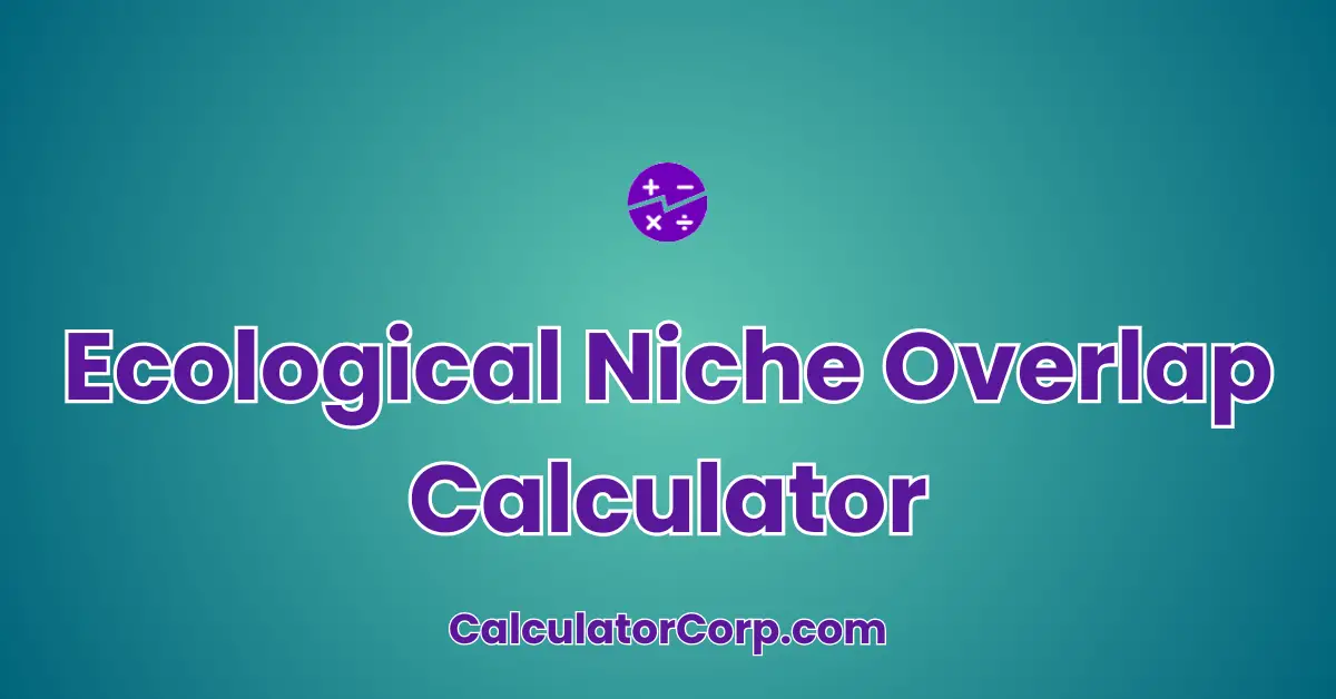 Ecological Niche Overlap Calculator