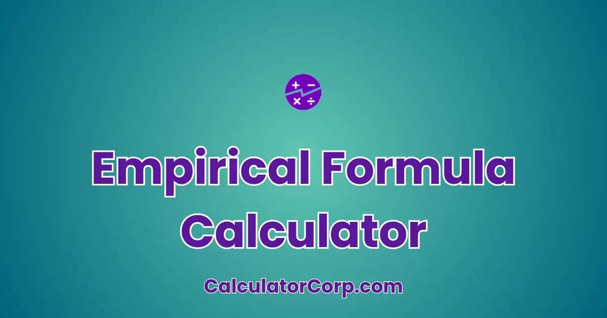 Empirical Formula Calculator