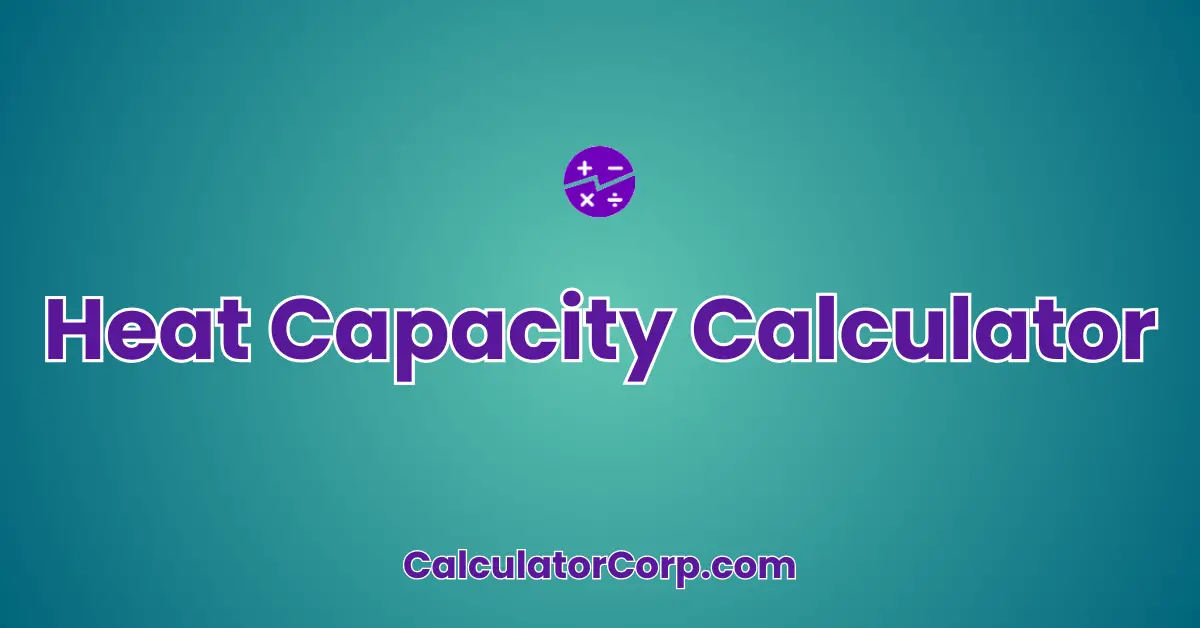 Heat Capacity Calculator