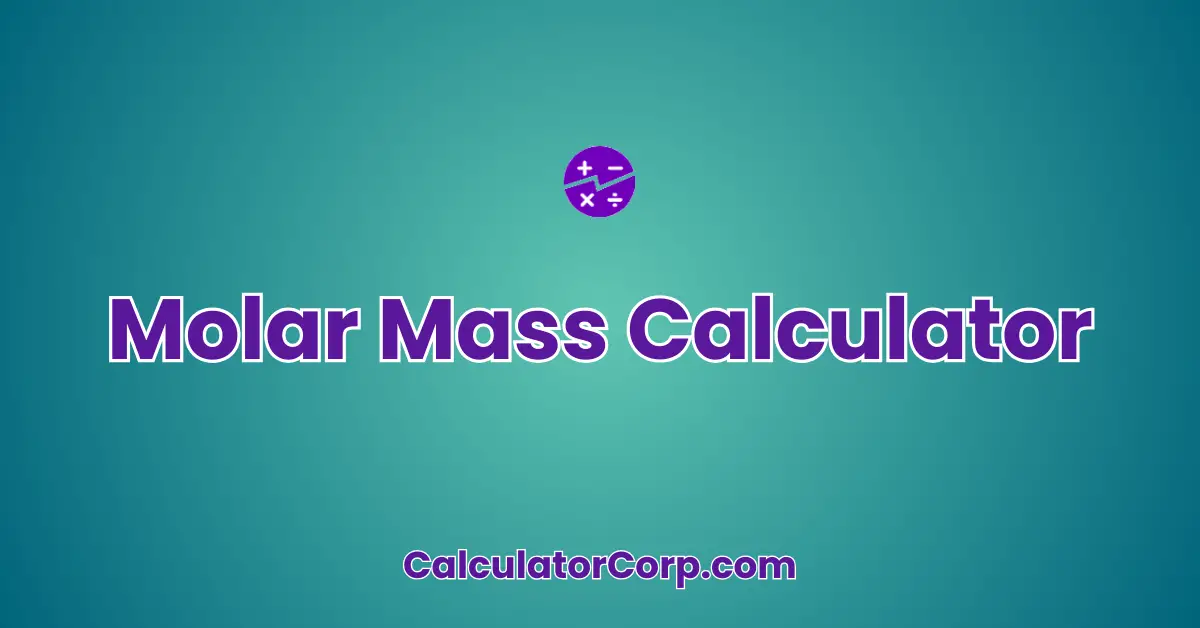 Molar Mass Calculator