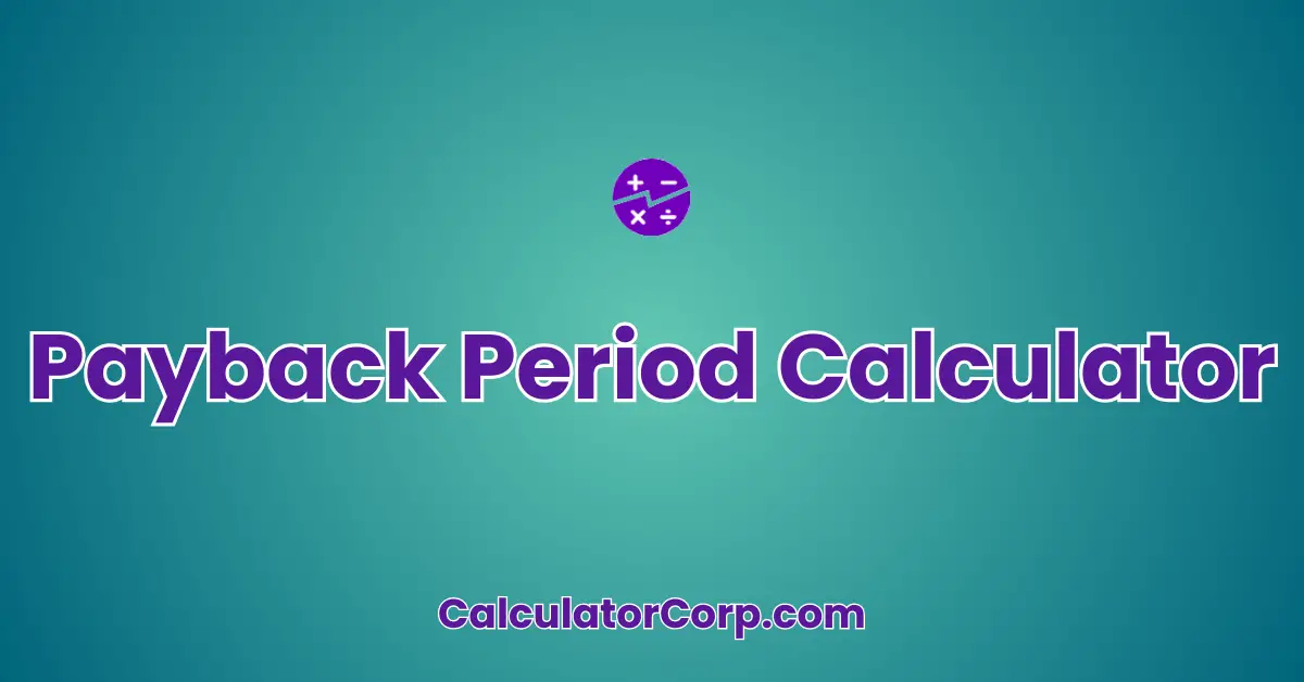 Payback Period Calculator