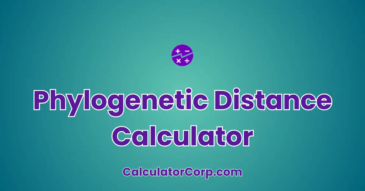 Phylogenetic Distance Calculator