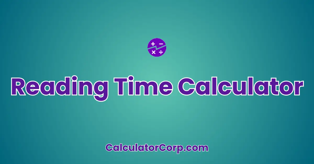 Reading Time Calculator