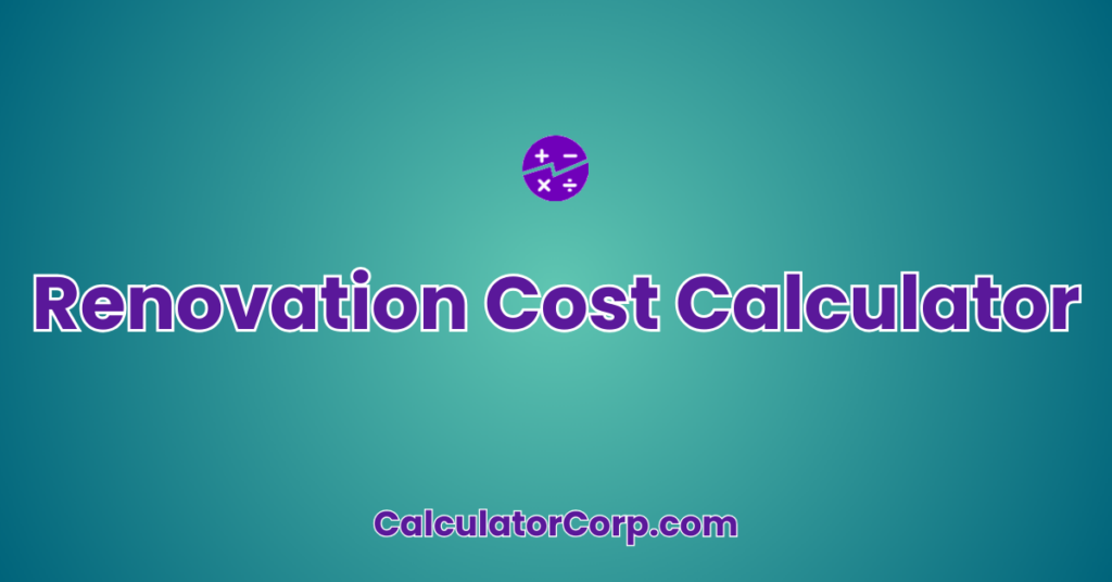 Renovation Cost Calculator Photo Inspiration
