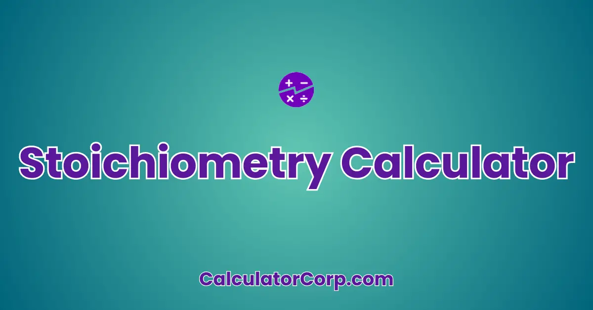 Stoichiometry Calculator