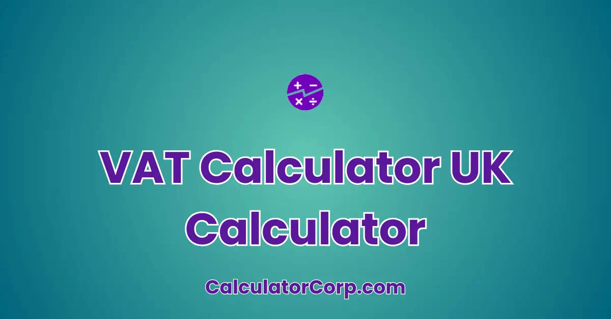 VAT Calculator UK Calculator